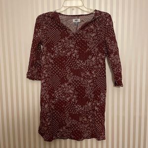 Old Navy Floral Red Dress